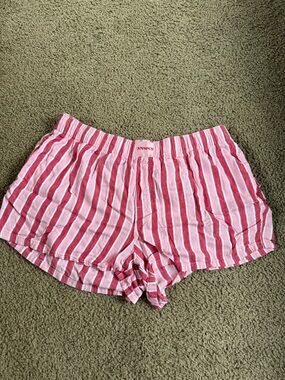 Joyspun Pink Stripe Women's Lounge Shorts